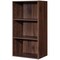 Costway 3 Open Shelf Bookcase Modern Multi-functional Storage Display Cabinet Walnut